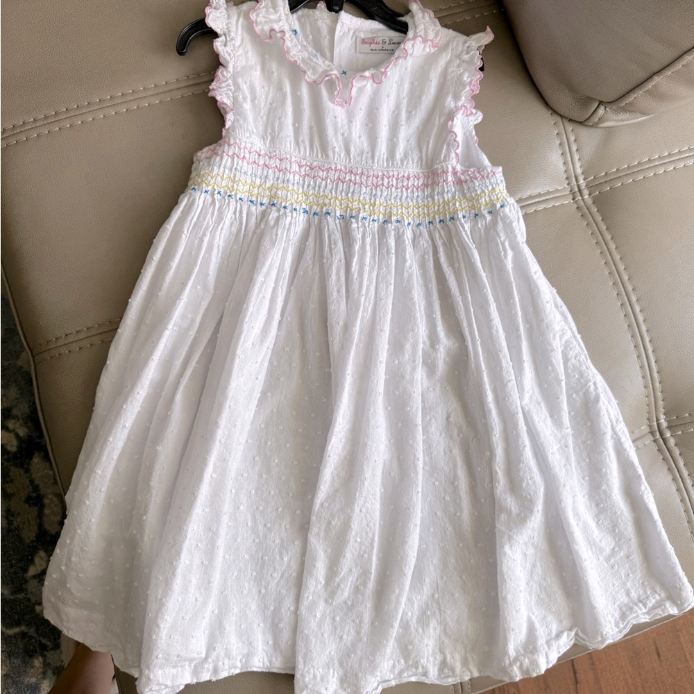 Smocked Sophie & Lucas Dress size 6t